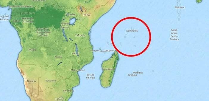 Mapa de las Seychelles