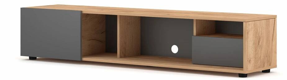 TV stolek Barcelona dub craft zlatý/grafit - Houseland.cz