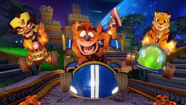 Carreras Epicas con el Cara enCrash Team Racing!