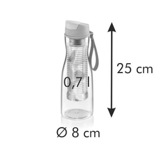 Tescoma Láhev na nápoje s vyluhováním PURITY 0.7 l, modrá