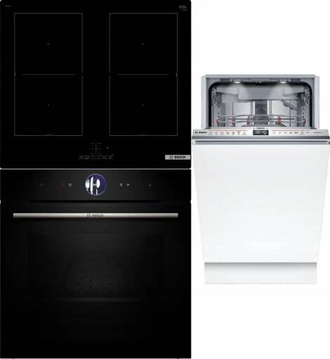 Sada domácích spotřebičů BOSCH HSG7361B1 + PVQ61RBB5E + SPV6YMX08E