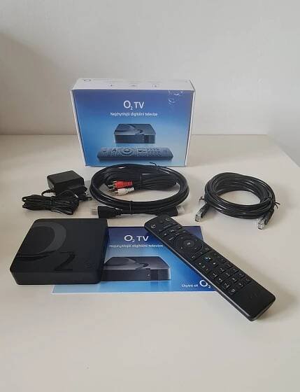 O2 Set top box nové generace s veškerým příslušenstvím
