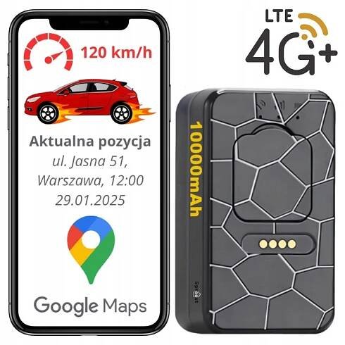 GPS LOKÁTOR 4G MINI PRO VOZIDLO KOLA AUTA MAGNET TRACKER G50L 10000 mAh