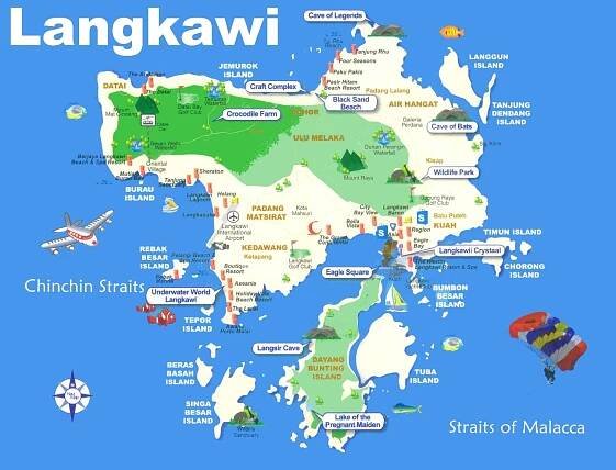 langkawi map