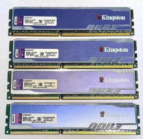 16GB DDR3 / Kingston HyperX / 4x4 / 1333mhz