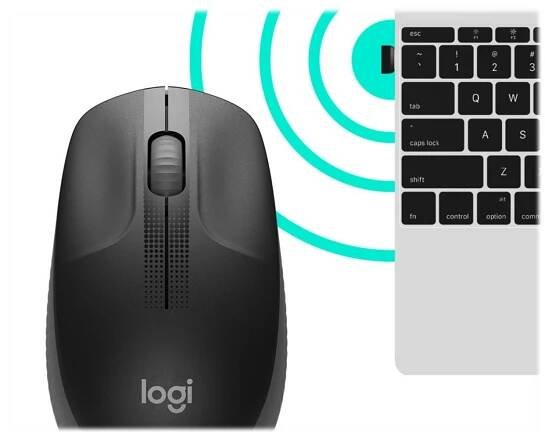 Wireless Mouse M190, Red LOGITECH