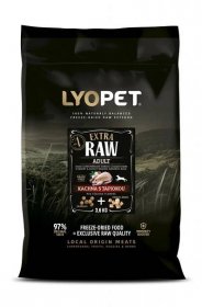 LYOPET Extra Raw Kachna s tapiokou 10,8 kg (pro všechna plemena)