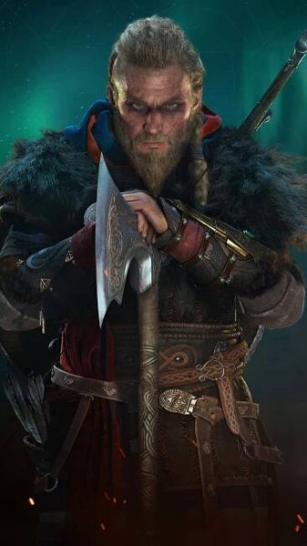 Android Assassin's Creed Valhalla Background With Axe