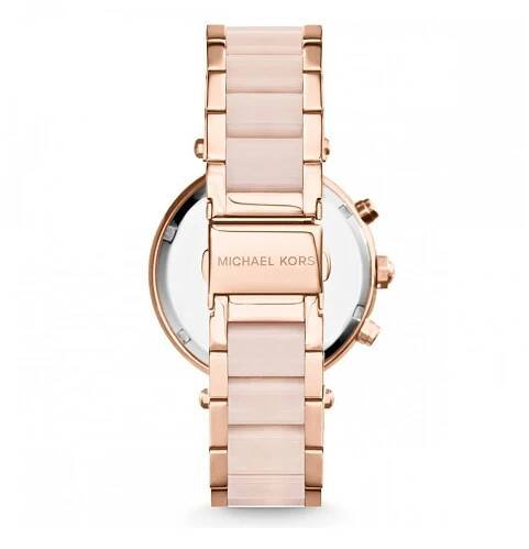 Hodinky s kamínky v barvě růžového zlata Michael Kors