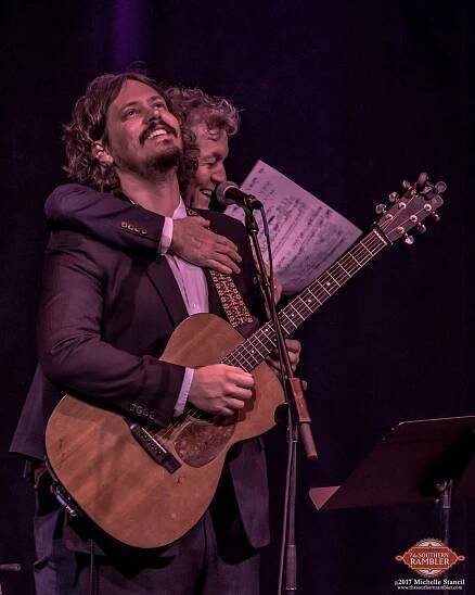 John Paul White with Rodney Crowell on Cayamo (Michelle Stancil)