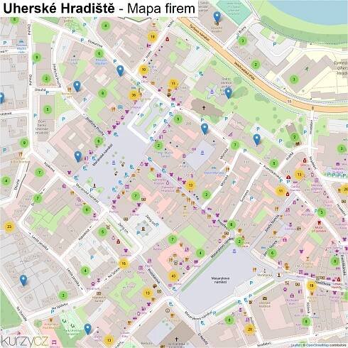 Uherské Hradiště - mapy | Kurzy.cz