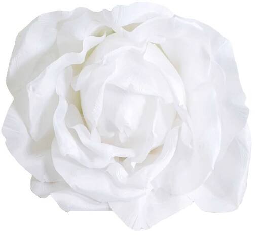 FIORE TESSUTO ROSA  BIANCO CM D.45H25