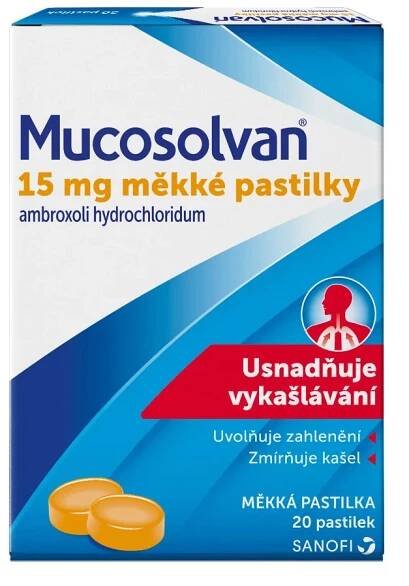 Mucosolvan 15 mg 20 pastilek