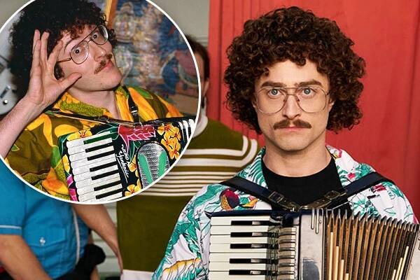 Daniel Radcliffe portrays “Weird Al” Yankovic in a new film.