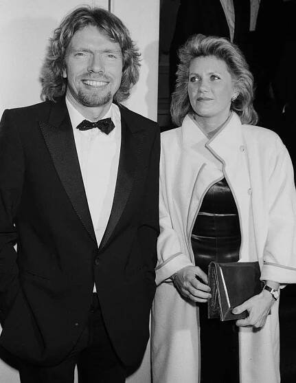 Richard Branson and Joan Templeman, circa 1985.