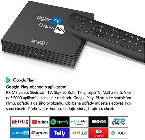 MASCOM MC A101T/ C Android TV 10.0, DVB-T2, 4K HDR, RC TV Control