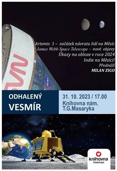 ODHALENÝ VESMÍR | 31. října 2023 od 17.00 | Městská knihovna Česká Lípa