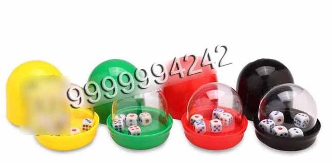 Plastic Colorful Casino Dice Cup With Camera Inside See Through The Dices