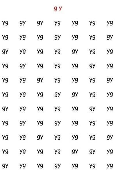 the word gy is written in black and red on a white background with small letters