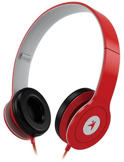 GENIUS headset - HS-M450/ (stereo sluchátka + mikrofon), 3,5mm, červený