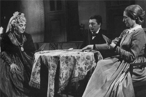 Měsíc na vsi - 27.04.1948 (Zdenka Baldová, Aleš Podhorský, Elena Hálková) Foto: Josef Heinrich