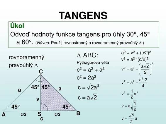PPT - Goniometrické funkce PowerPoint Presentation, free download - ID:4900268