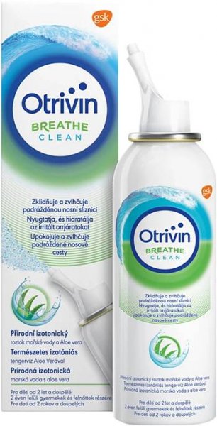 Otrivin - Nosní sprej s mořskou vodou a Aloe Vera Breathe Clean | Rossmann.cz 