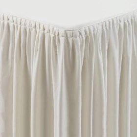 Table Top Cream Cover & Skirting – Pliss? Style – [CB085]