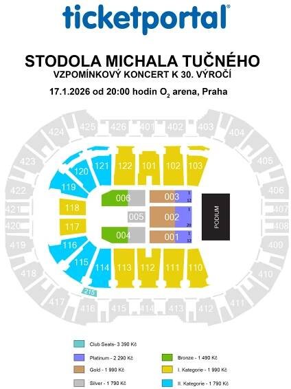 STODOLA MICHALA TUČNÉHO – VZPOMÍNKOVÝ KONCERT K 30. VÝROČÍ – O2 arena