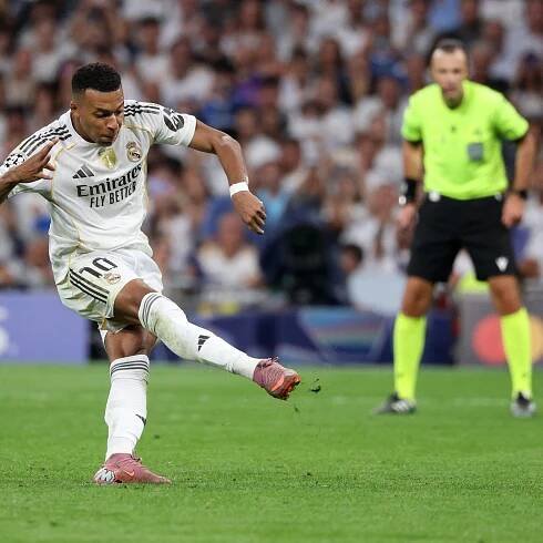 Mbappe on the spot as 10-man Real fight back to beat Marseille