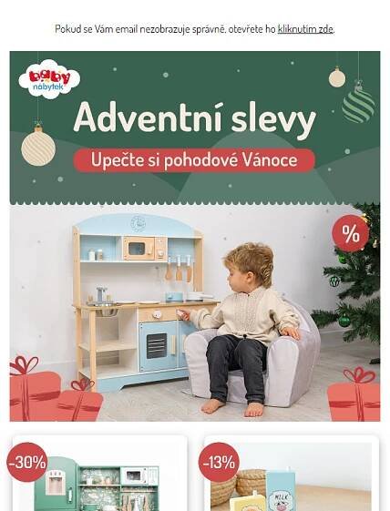 Dětské kuchyňky se slevou až 30 %!