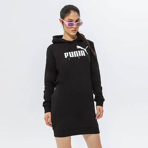 PUMA ŠATY ESS LOGO HOODED DRESS FL