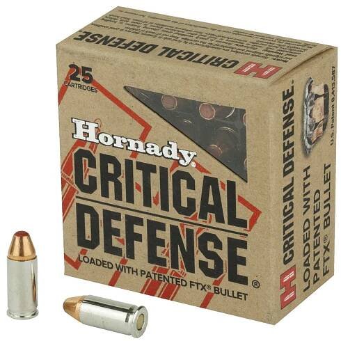 Náboje Hornady Critical Defense, 9x18 Makarov FTX, 90grs | BEAREKA s.r.o.
