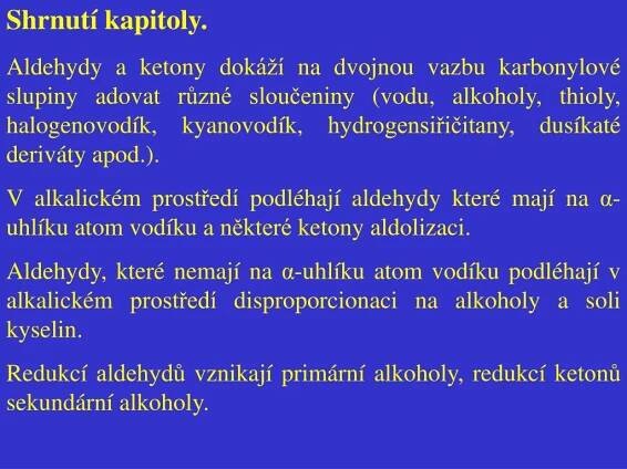 PPT - Aldehydy a ketony PowerPoint Presentation, free download - ID:6242607