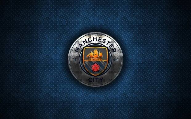 Manchester City 4k Grunge Metal Grate Wallpaper
