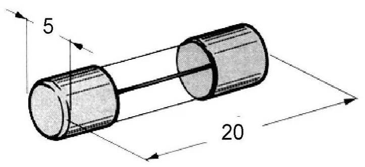 Pojistka trubičková skleněná, rychlá, F 5x20mm