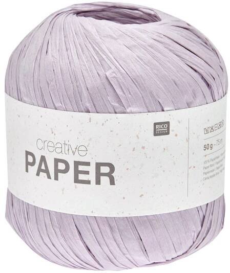 Rico design háčkovací papírová příze Creative paper odstín 005 fialová | MANUMI