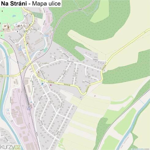 Na Stráni - mapy | Kurzy.cz
