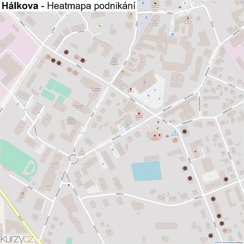 Hálkova - mapy | Kurzy.cz