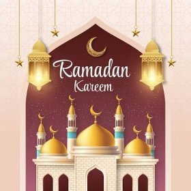 Realistic illustration for islamic ramadan celebration