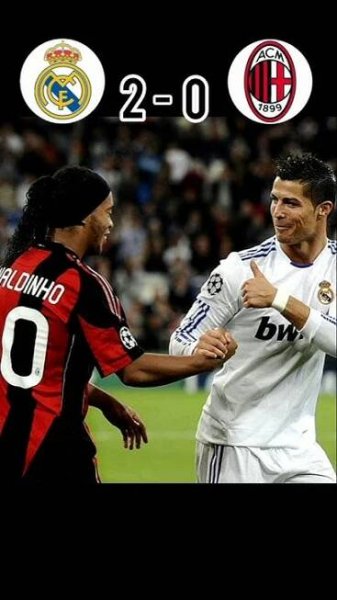Real Madrid VS AC Milan 2010/11 Ronaldo VS Ronaldinho. #shorts #realmadrid #acmilan #ronaldo
