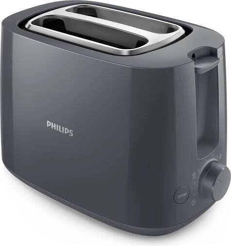 Philips Daily Collection HD2581/90 Toaster, 2 krajíců, Černá, Plast, Otočné, 830 W