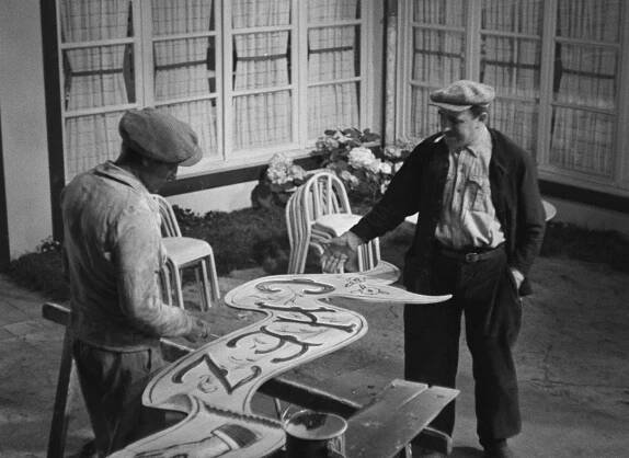 La Belle Équipe - Z filmu - Jean Gabin, Charles Vanel