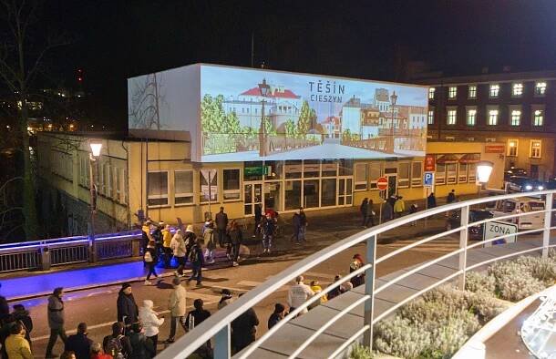 Videomapping - TRASA TĚŠÍNSKÉ TRAMVAJE
