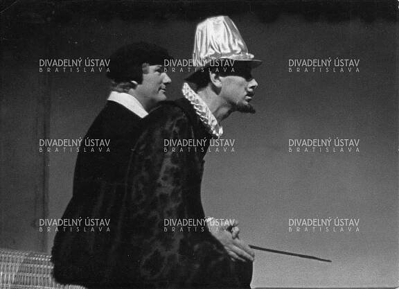 František Dibarbora (Sir Hugh Evans), Karol Machata (Doktor Caius)