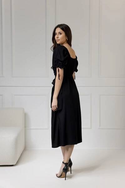 WUALAA Women - Dámské šaty midi KELLY Classic Black