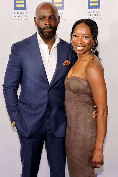 Alimi Ballard and Dahn Ballard attend the Human Rights Campaign Dinner at JW Marriott Los Angeles L.A. LIVE on March 25, 2023 in Los Angeles, California. 