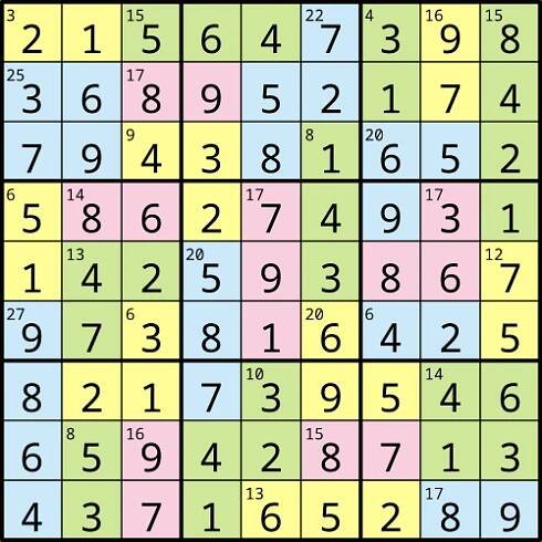 Killer sudoku - Wikipedia