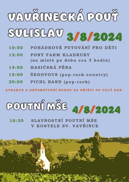 Akce na měsíc Červen 2025 – Sulislav