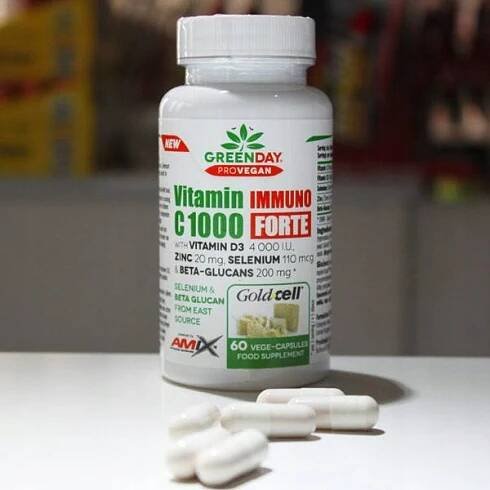 Vitamín C a D3 Selen Zinek Beta Glukan Zinc Selenium Podpora imunity Počet kusů 60 ks.